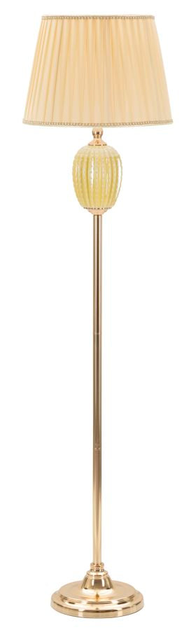 Glam lampe i jern, keramik og stof – 40x160 cm