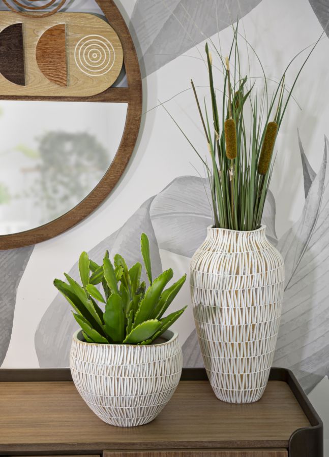 Moderne vase i polyresin – 22x44 cm