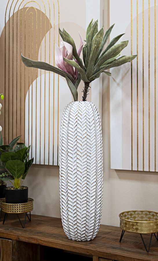 Moderne vase i polyresin – 20x67 cm