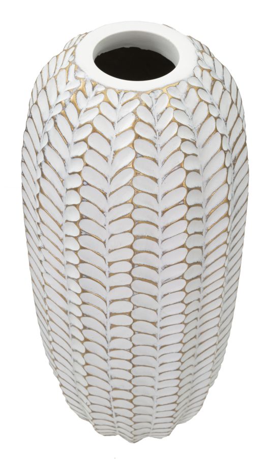 Moderne vase i polyresin – 18x5x46 cm