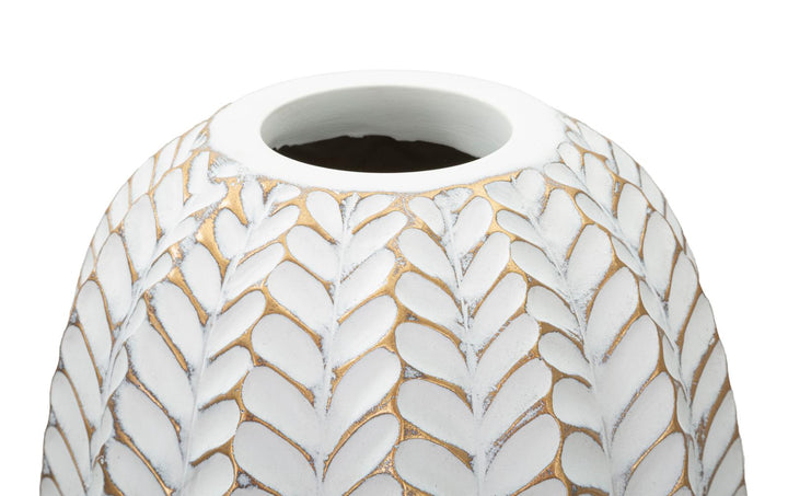 Moderne vase i polyresin – 18x5x46 cm