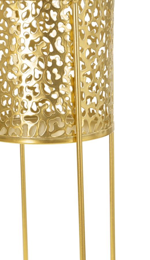 Glam vaser i guldfarve, metal  – 17x46 og 14x34 cm