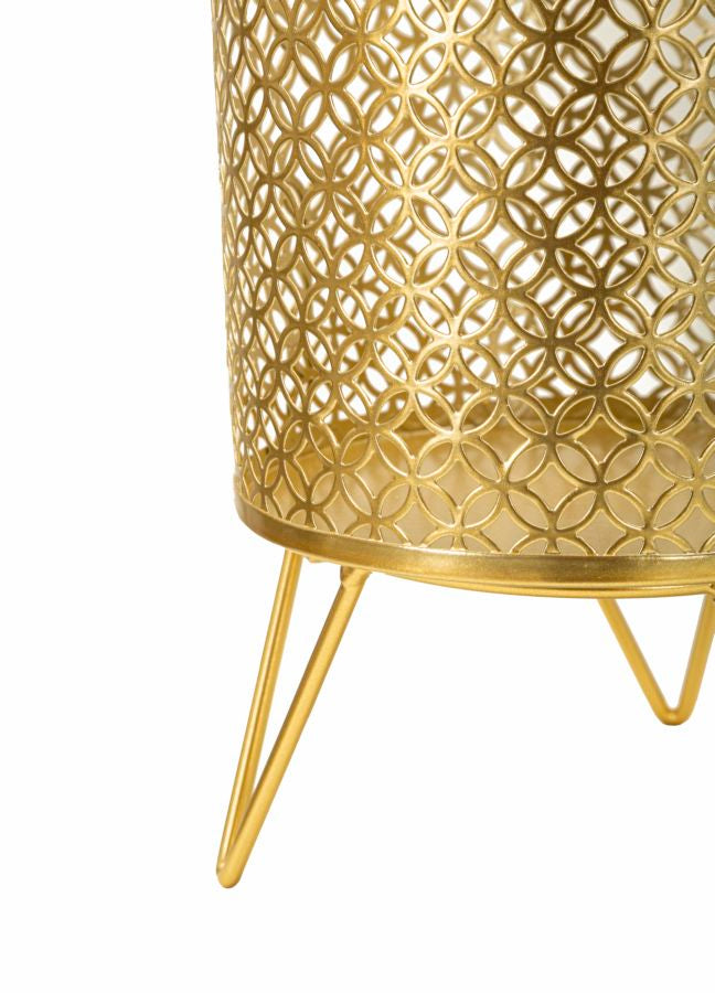 Glam vaser i guldfarve, metal  – 16x20 og 13x20 cm