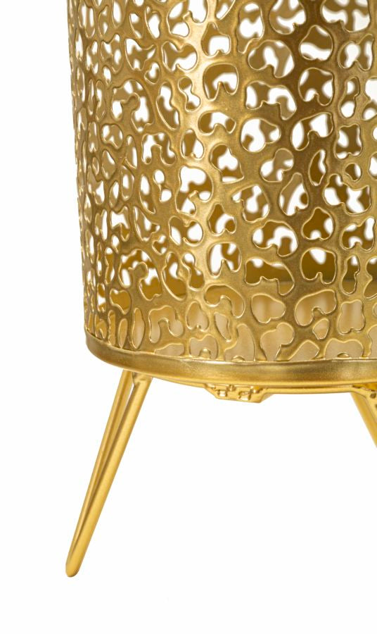 Glam vaser i guldfarve, metal  – 16x20 og 13x20 cm