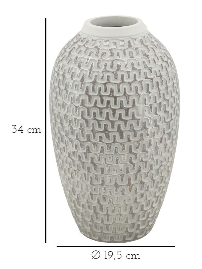 Moderne vase i polyresin – 19x5x34 cm