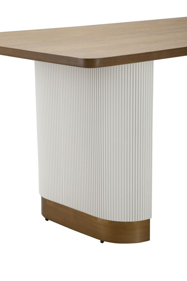 Bord i mdf, træ og jern – 180x90x76 cm