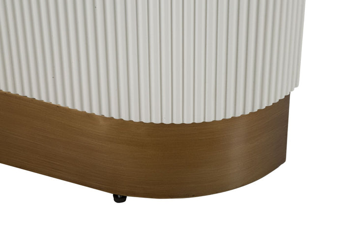 Bord i mdf, træ og jern – 180x90x76 cm