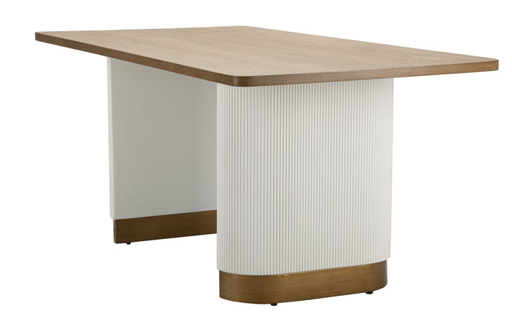 Bord i mdf, træ og jern – 180x90x76 cm