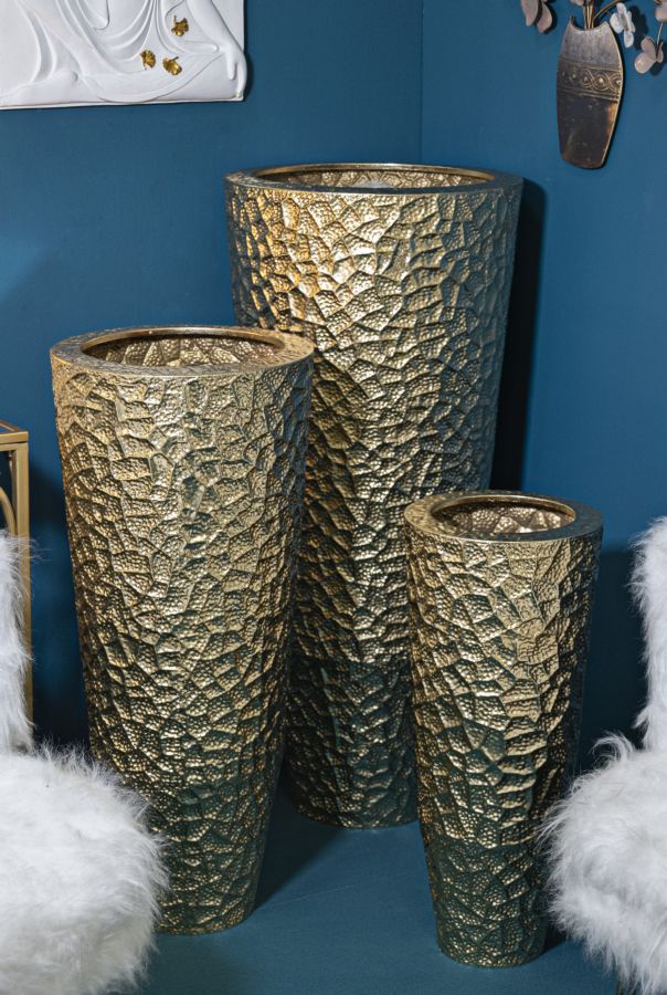 Glam vaser i jern – 50x8x114, 40x92x7, 29x8x70 cm