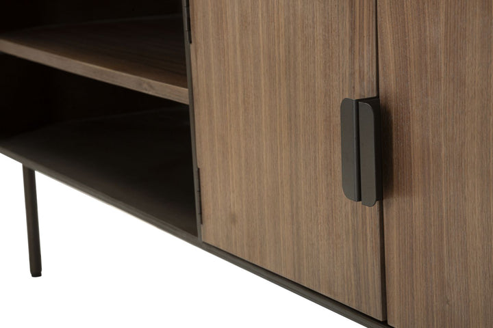 Tv-møbel i træ og jern – 150x42x58 cm