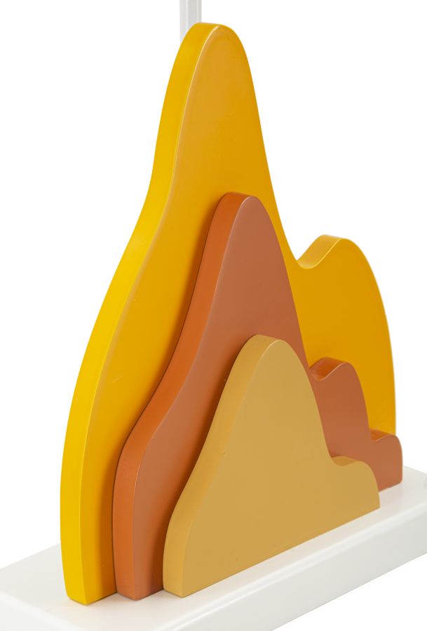 Bord i mdf, jern og stof – 30x57 cm