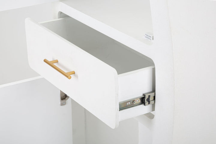 Skab i mdf og jern – 60x32x133 cm