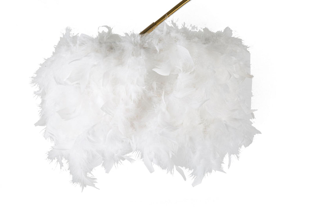 Glam lampe i jern, marmor og plast – 100x150 cm