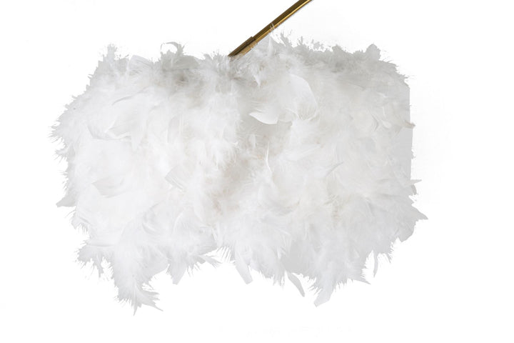 Glam lampe i jern, marmor og plast – 100x150 cm