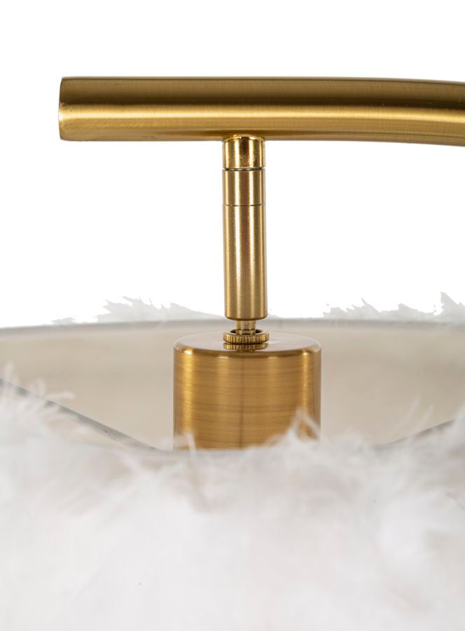 Glam lampe i jern og plast – 60x33x170 cm