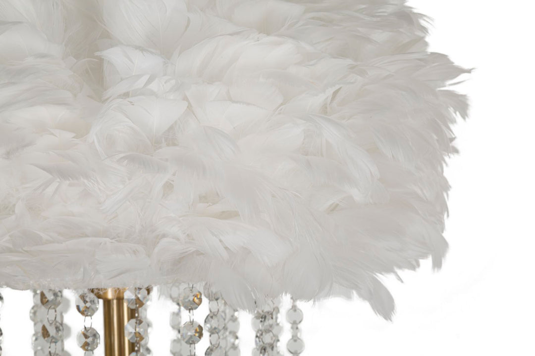 Glam gulvlampe i jern og plast – 40x165 cm