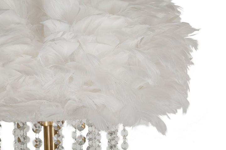 Glam gulvlampe i jern og plast – 40x165 cm