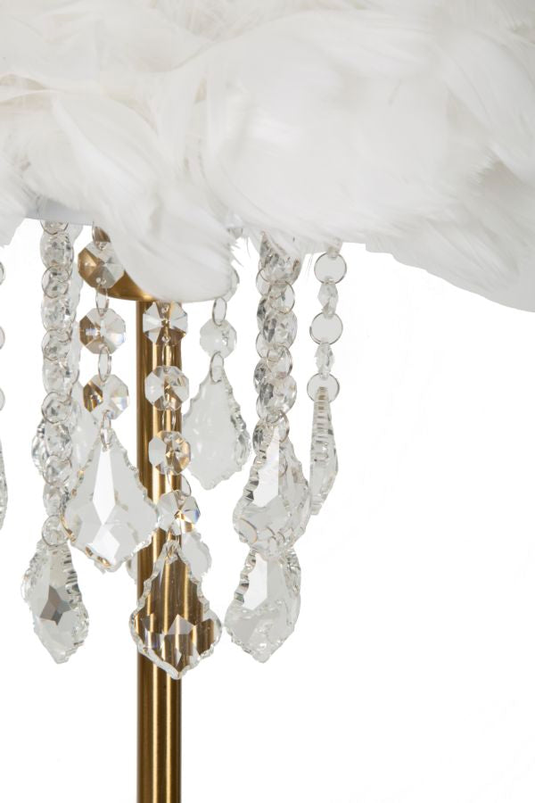 Glam bordlampe i jern og plast – 30x55 cm