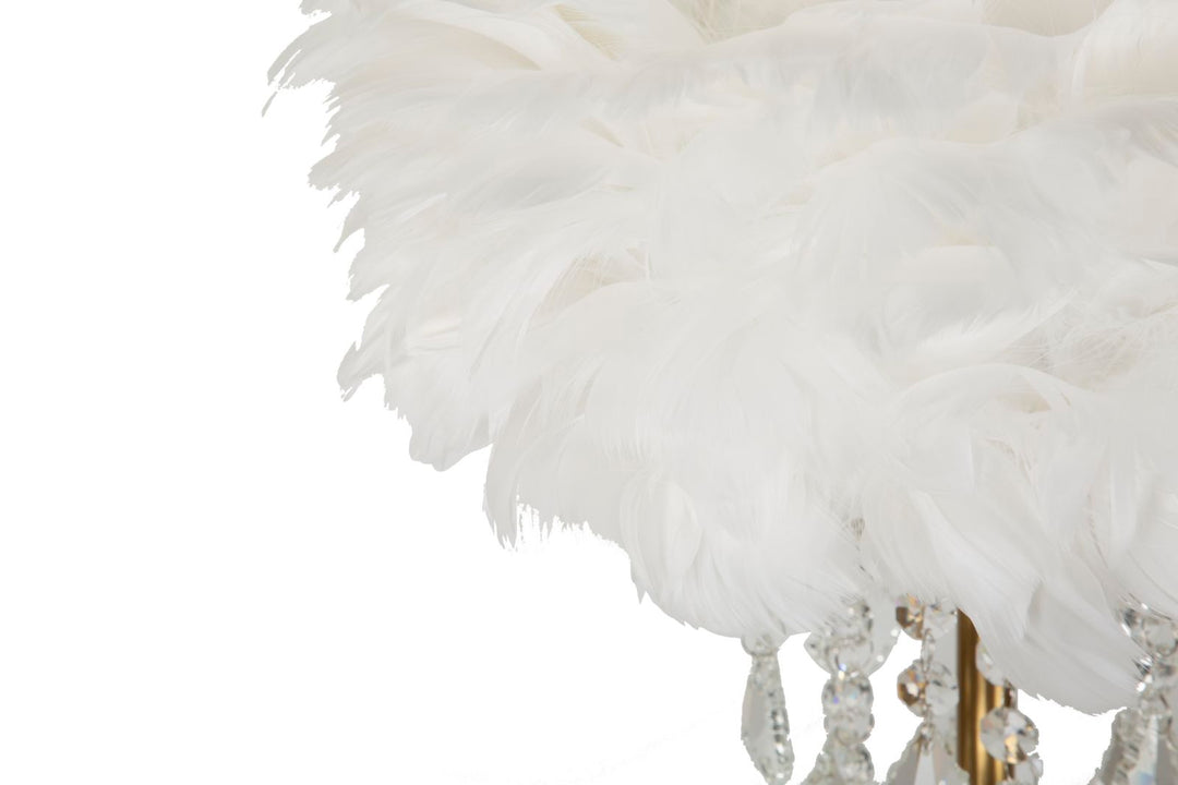 Glam bordlampe i jern og plast – 30x55 cm