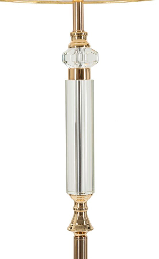 Glam lampe i jern, glas og stof – 45x165 cm