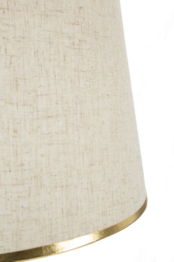 Glam lampe i jern, glas og stof – 45x165 cm