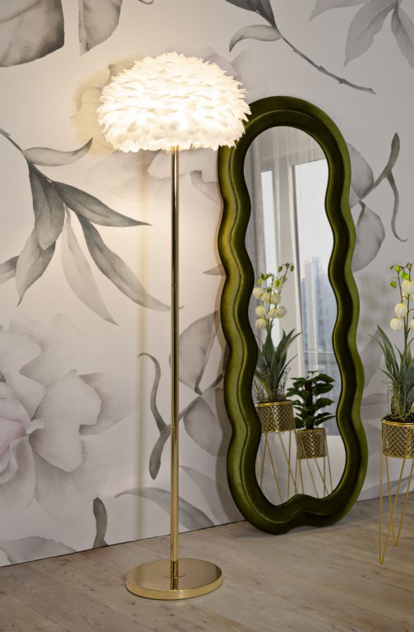 Glam lampe i jern og plast – 43x170 cm