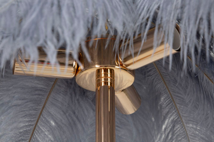 Glam lampe i jern og plast – 55x160 cm