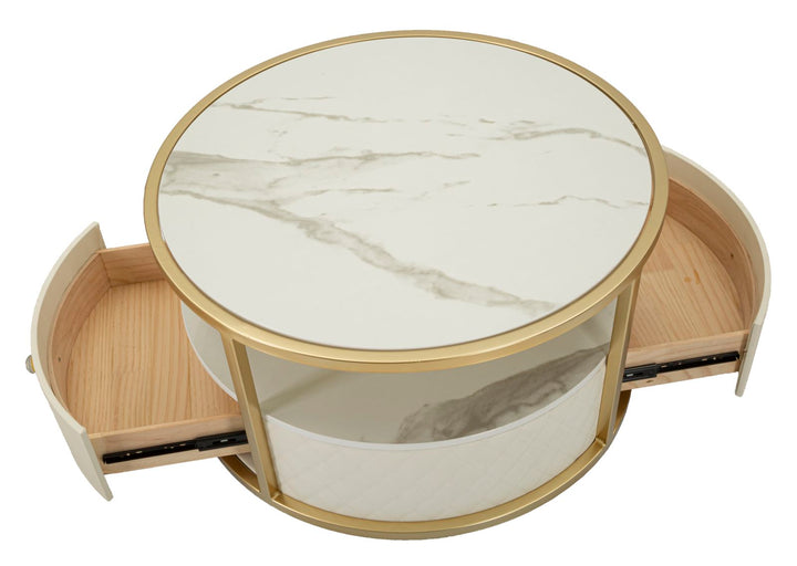 Glam bord i træ, mdf, metal – 75x40 cm