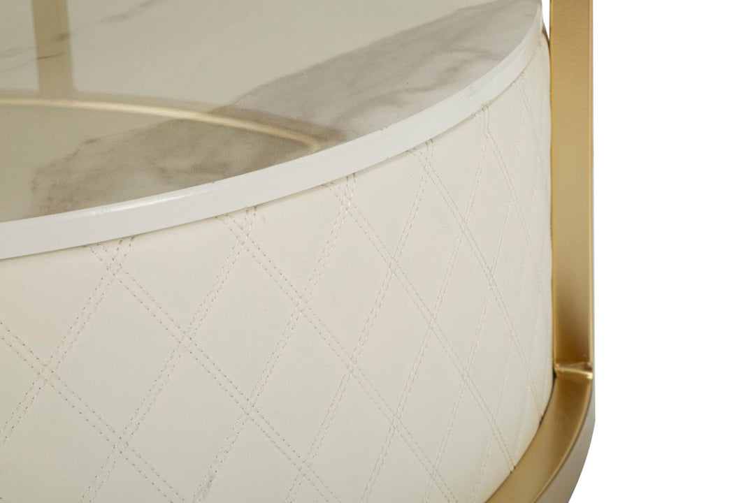 Glam bord i træ, mdf, metal – 75x40 cm