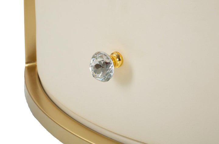 Glam bord i træ, mdf, metal – 75x40 cm