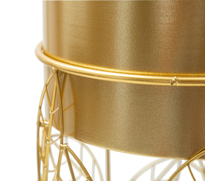 Glam vaser i guldfarve, metal – 23x43 20x36 cm