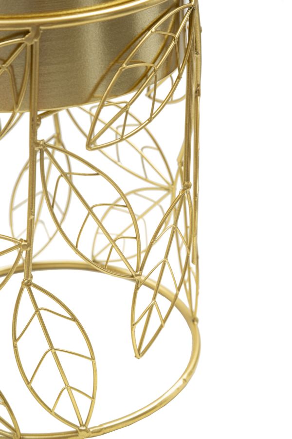 Glam vaser i guldfarve, metal – 23x43 20x36 cm