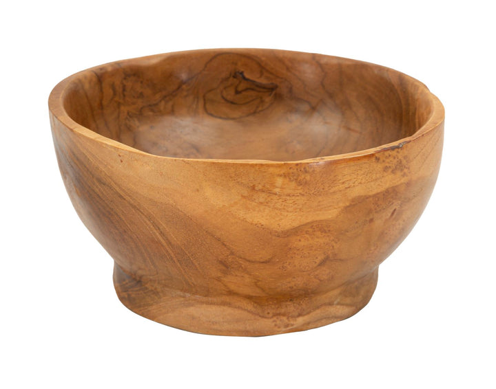 Bakke af teaktræ, 15x8 cm