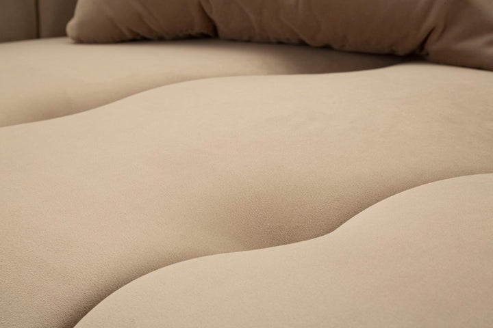 Glam 2-personers sofa med gyldne ben  – 155x81x71 cm