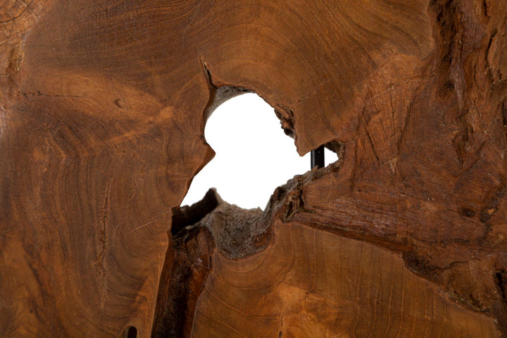 Lampe i teaktræ – 35x69 cm