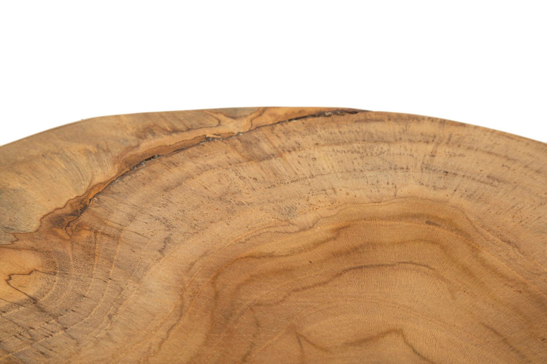 Taburet i teaktræ, 35x45 cm