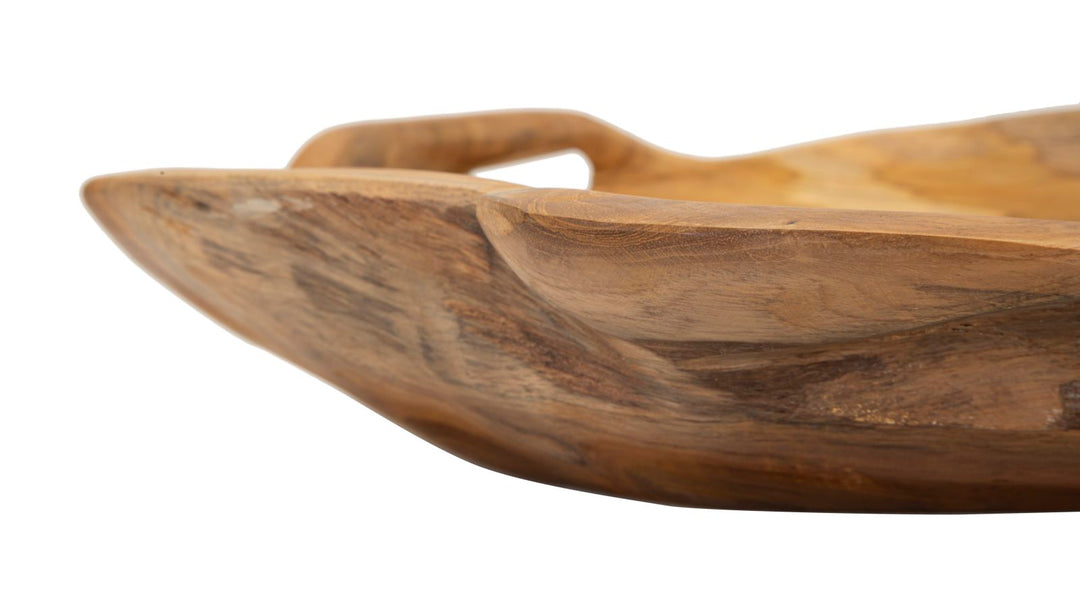 Bakke i teaktræ – 42x36x7 cm