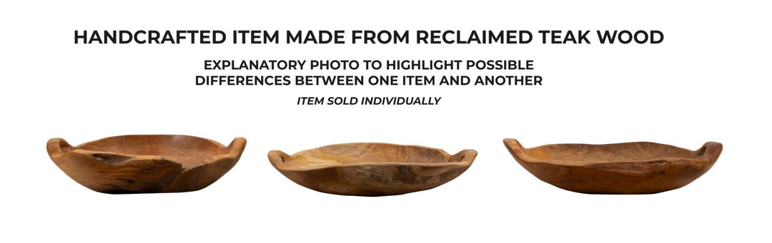 Bakke i teaktræ – 42x36x7 cm