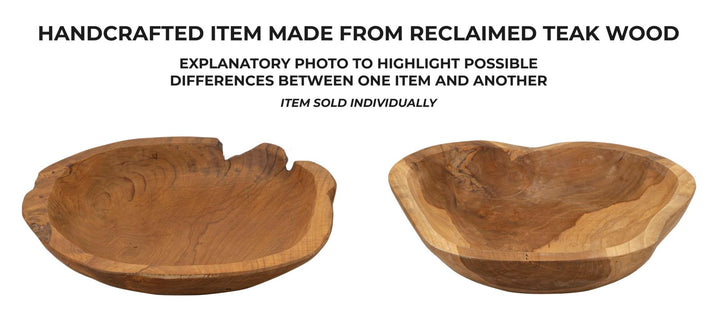 Bakke i teaktræ – 43x38x7 cm