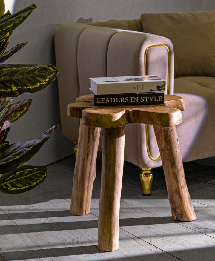 Bord, teaktræ – 50x47x50 cm