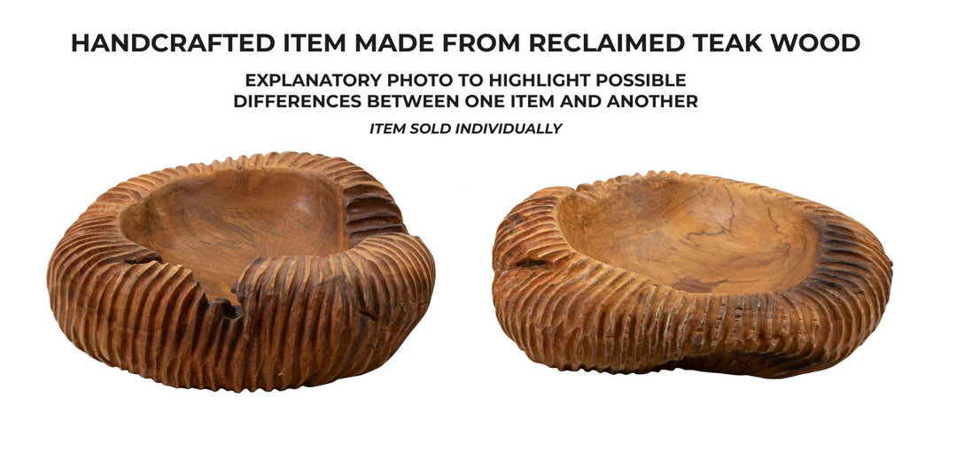 Bakke i teaktræ – 37x40x16 cm