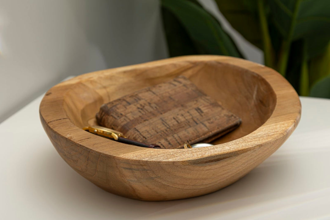 Bakke i teaktræ – 25x5 cm