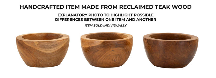 Bakke i teaktræ – 15x9x5 cm