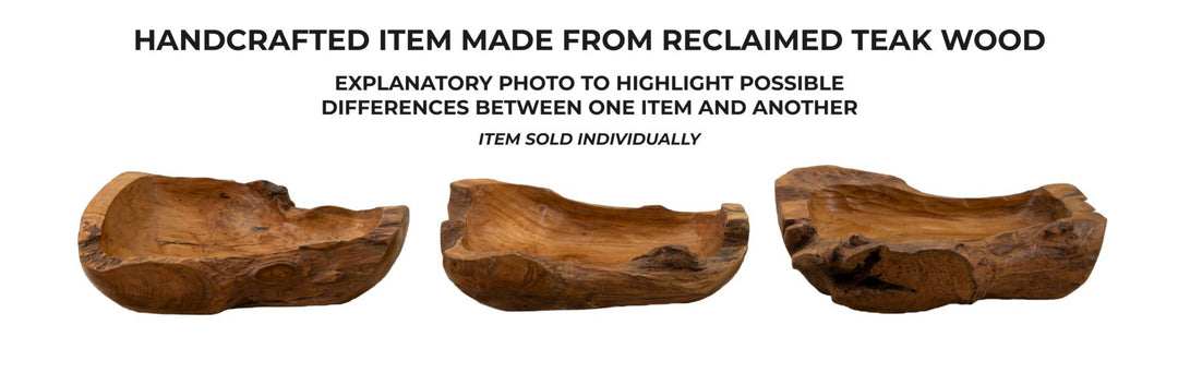 Bakke i teaktræ – 40x29x10 cm