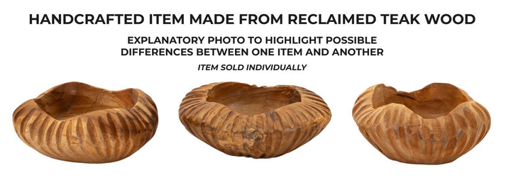 Bakke i teaktræ – 19x8 cm