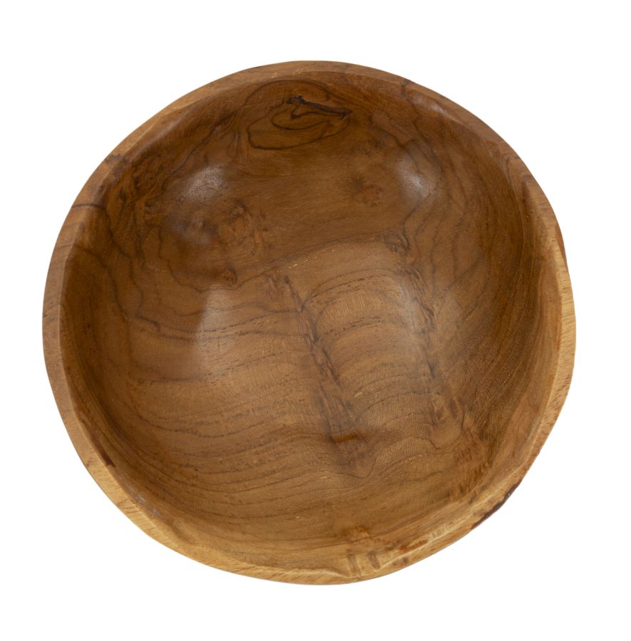 Bakke af teaktræ, 15x8 cm