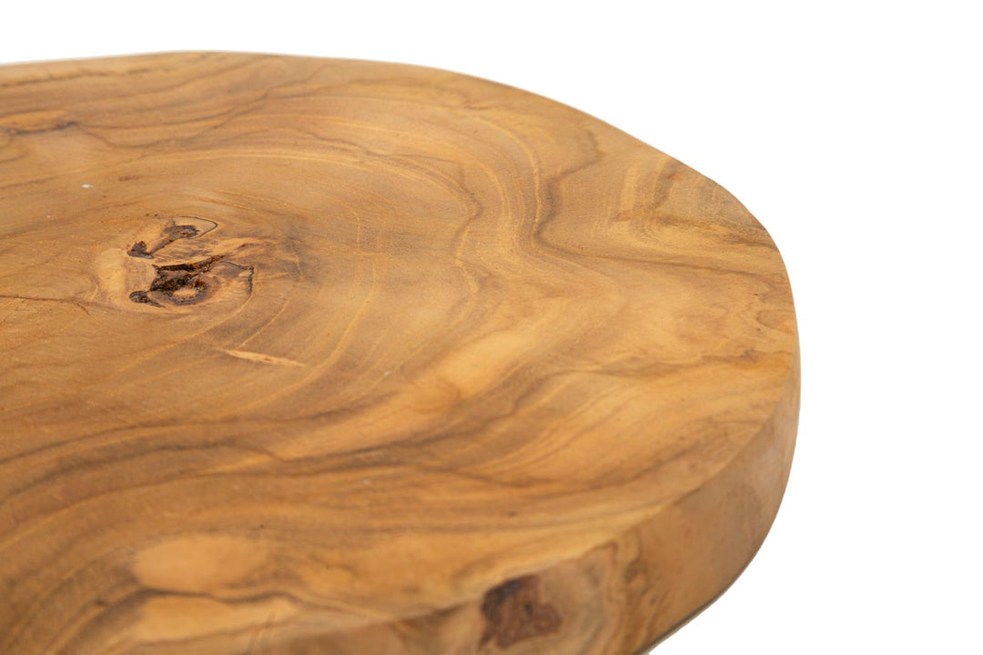 Bakke i teaktræ, 25x2 cm