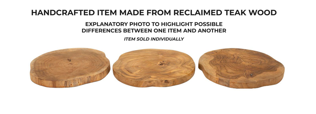 Bakke i teaktræ, 25x2 cm