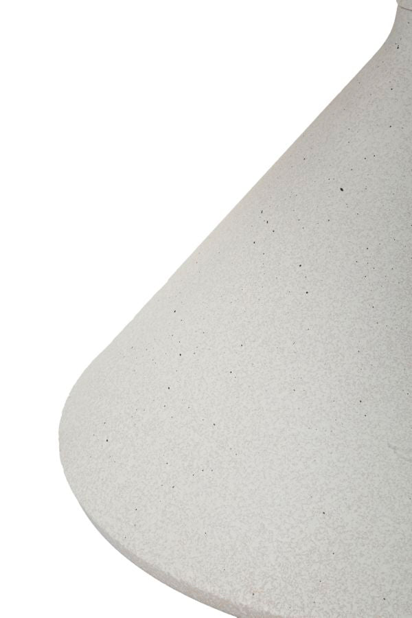 Bord i hvid, metal og keramik – 42x40 cm