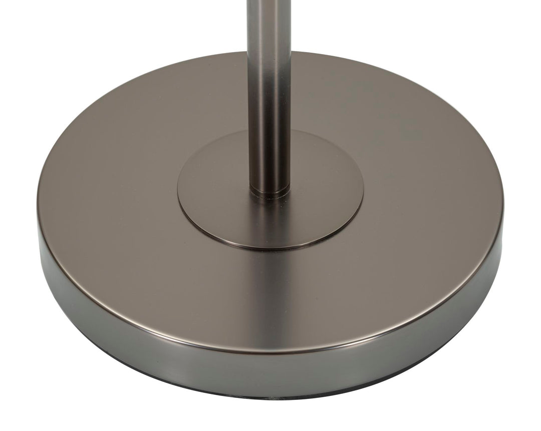 Gulvlampe i glas, jern og stof – 42x5x164 cm